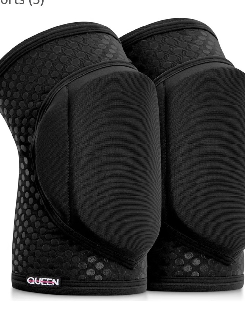 QUEEN Polewear Black Knee Pads - Women's Accessories Size S